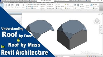 Complex Roof Shapes in Revit-Roof by Face-Roof by Mass tutorial in Revit Architecture