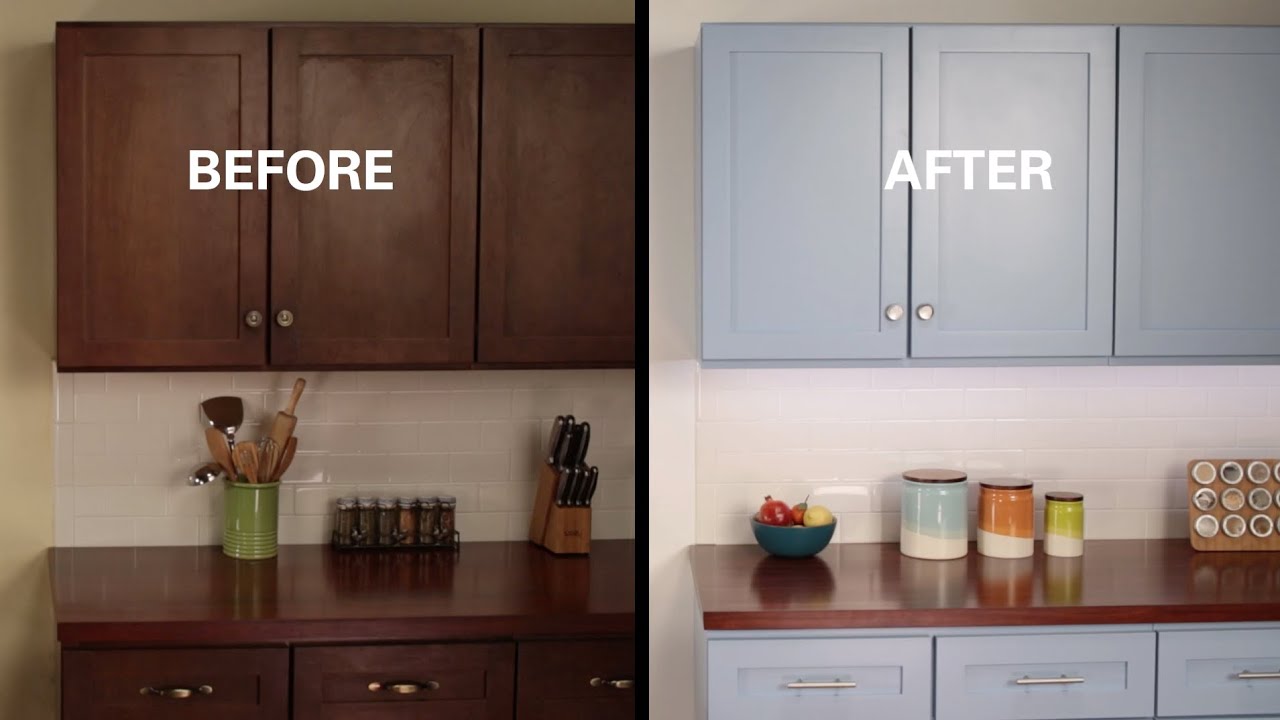 Kilz® how to: refinish kitchen cabinets youtube Pics of kitchen cabinets