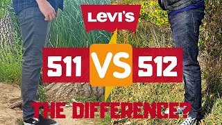 Levis 511 Jeans VS 512 Leg Opening Difference REVIEW! - Slim Fit VS Slim  Taper Jeans for Men (2020) - YouTube