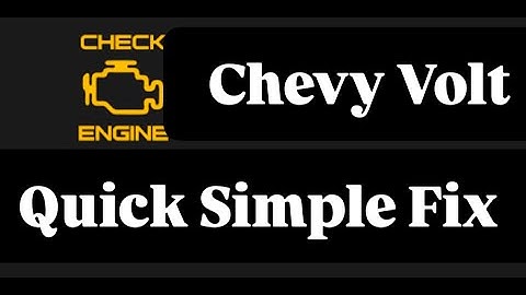 Chevy Volt Check Engine light