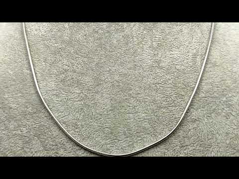 Срібний ланцюжок, родомий Змійка З190Родш, ширина 2 мм довжина 60, видео 1