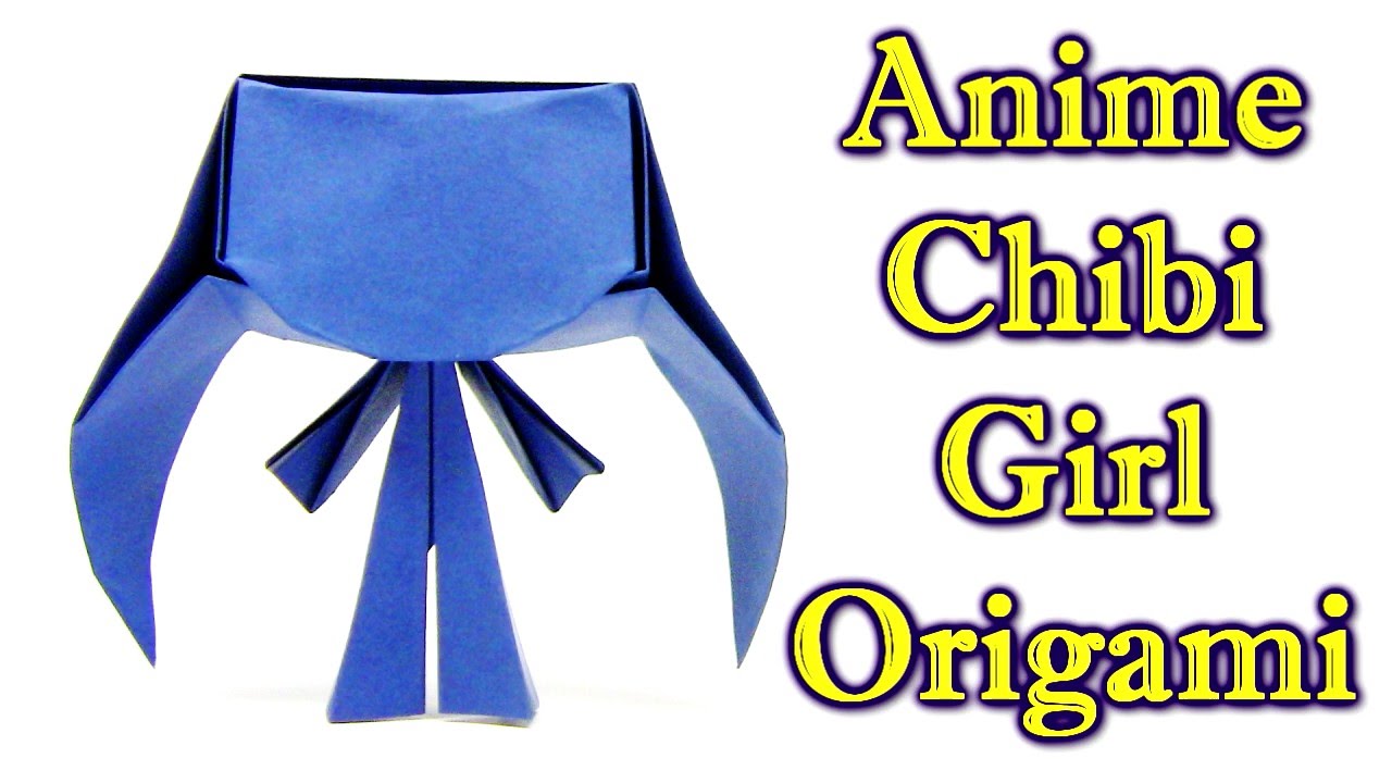 Origami Anime Chibi Girl by Hans Romano - Origami easy tutorial - YouTube