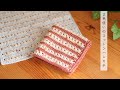 2色でかわいい♡コットンハンカチをご紹介/ニッタオル/タオルハンカチ/初心者さんでも編みやすいようにゆっくり説明しました/nohana UVコットン/コットンベビー かぎ針編み/かぎ編み