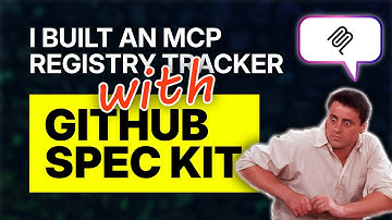 I Built an MCP Registry Tracker with GitHub Spec Kit