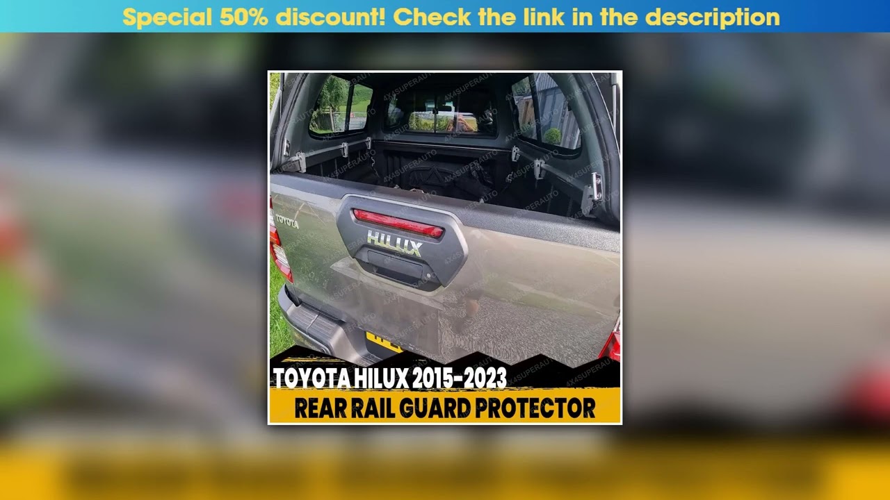 Discount Rail Guard Cap Protector Rear Cover For Toyota Hilux REVO 2015 2016 2017 2018 2019 2020 20