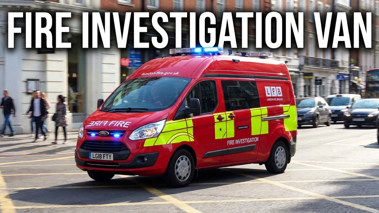 LFB Fire Investigation Teams responding in London - YouTube