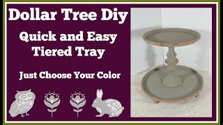 Dollar Tree Diy Tiered Tray Quick and Easy Project