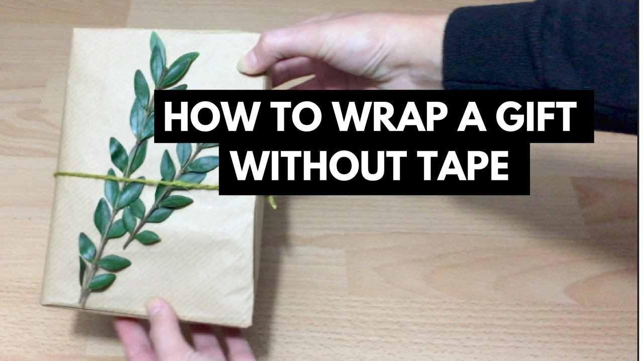 A trick to wrap gifts without tape showing – makeandtell