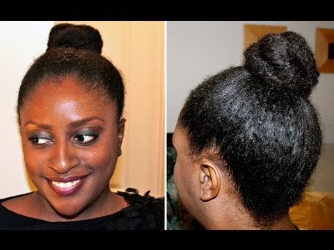 22 Top Knot Bun Natural Hair Basic Styling Youtube
