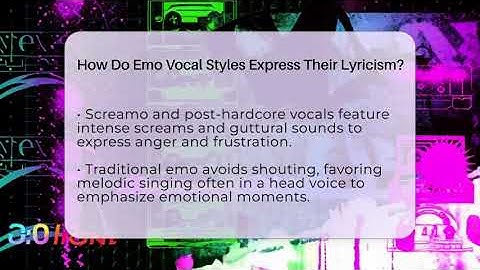 How Do Emo Vocal Styles Express Their Lyricism? - Alt Scene Guru