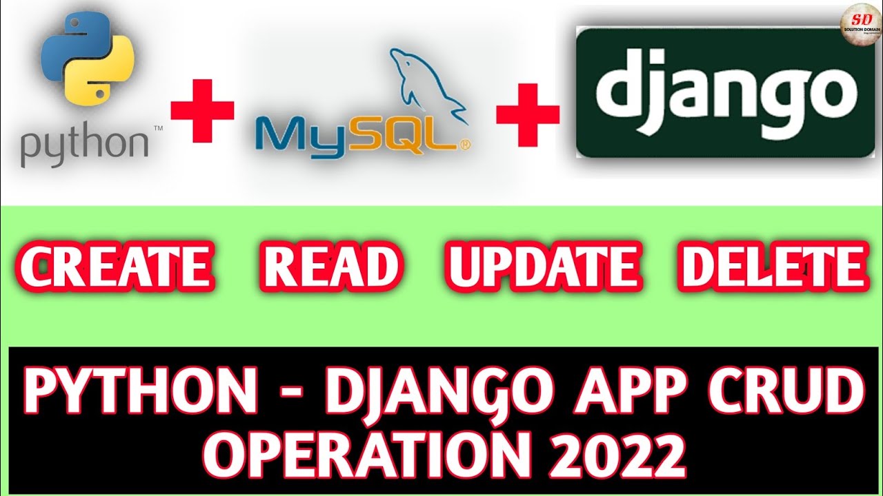 python django app crud operation without bootstrap 2022 - YouTube