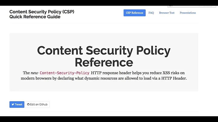 Content-Security-Policy to secure your web app in 3 min