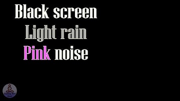Black screen Light Rain with Pink sound | White noise series | Sleep, Study, Focus | 12 Hours