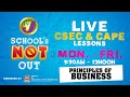 TVJ Schools Not Out:  CSEC Principles of Business - May 1 2020