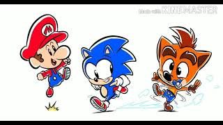 Mario Crash Bandicoot And Sonic Crossover Tribute Dead Or Lie