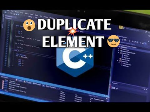 FINDING DUPLICATE ELEMENTS IN AN UNSORTED ARRAY | PART 3 | USING C++