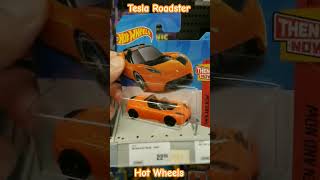 Career Overview Tesla Roadster orange diecast toy car @prisma 2,95e Hot Wheels