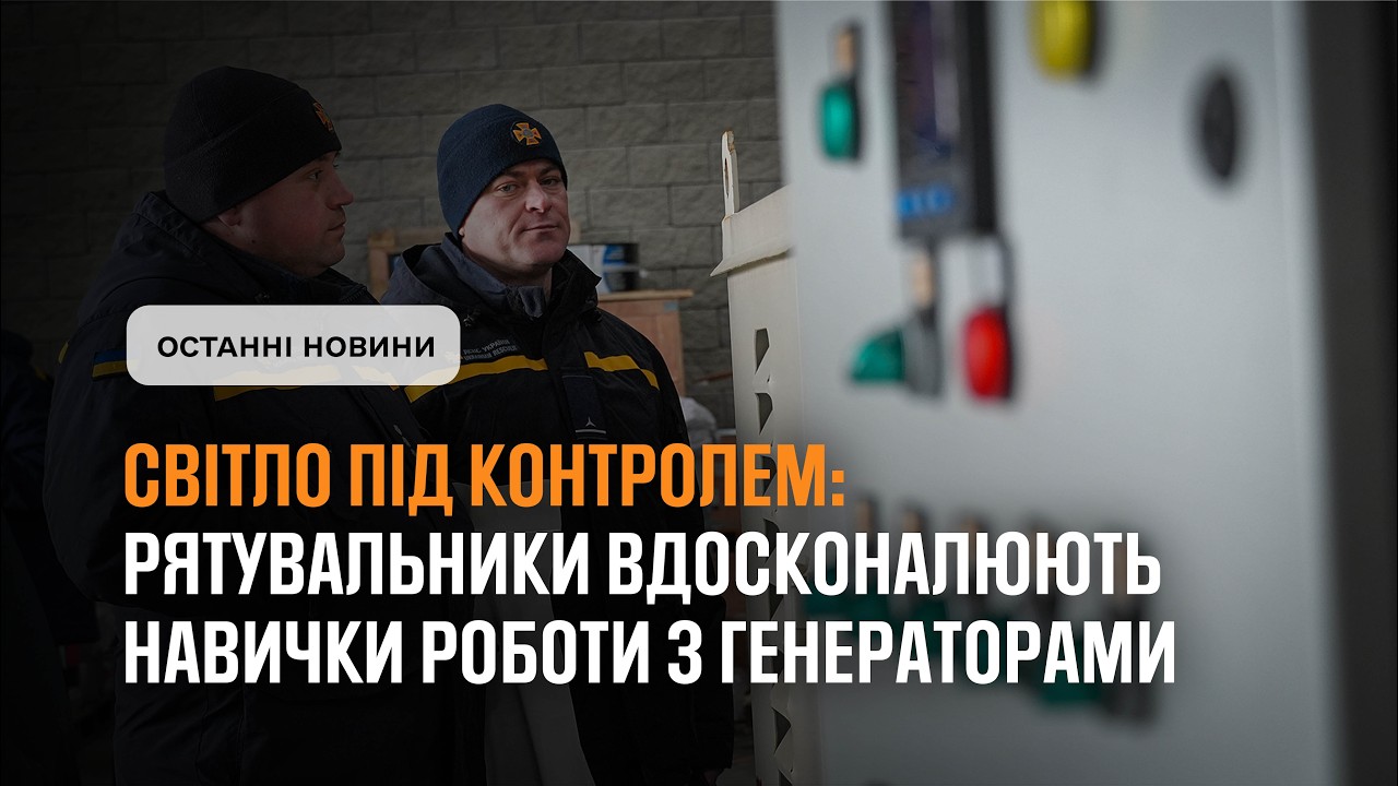 Світло під контролем: рятувальники вдосконалюють навички роботи з генераторами
