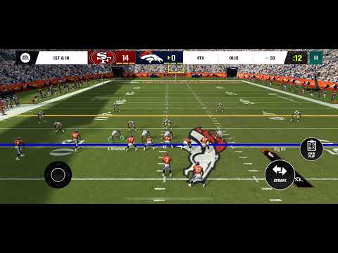 49ERS at BRONCOS 2022 WEEK 3 FULL GAMEPLAY | MADDEN NFL 23 MOBILE FOOTBALL