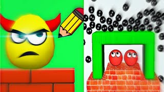 Drwa to Smash Puzzle Game VS Hide Ball Brain Teaser Logic Puzzle || Gameplay Walkthrough