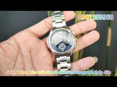 Video Đồng Hồ Seiko Wired Kim Trôi size40 thép đúc 6kim... - youtube