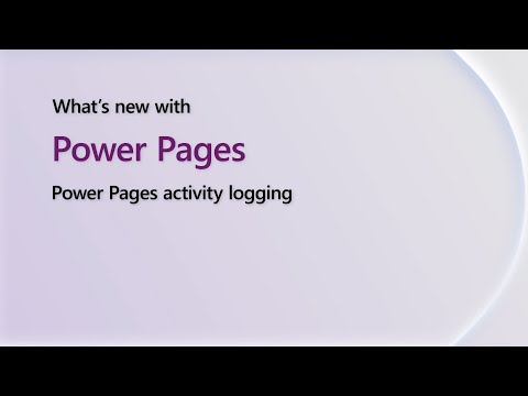 Power Pages activity logging | Power Platform Shorts