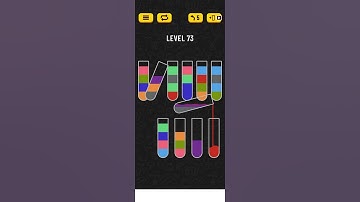 Water sort puzzle level 73 #shorts solution by Guddu_TheGamer | subscribe for more ❤️❤️