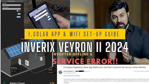 NEW Inverex Veyron 2 (2024) iSolar App & WiFi Setup guide (Step-by-Step) How to Fix Service Error ✅