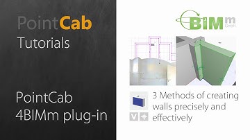 PointCab 4BIMm  02 Three Methods of creating walls precisely according to the point cloud
