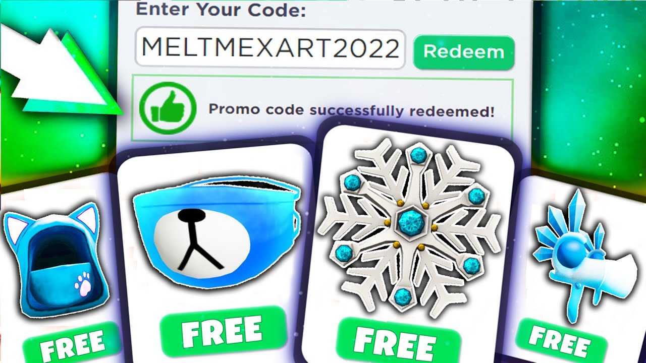 Free Roblox codes (December 2022); all free available promo