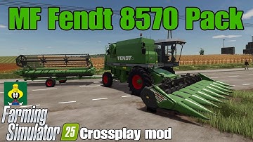 MF Fendt 8570 Pack / FS25 crossplay-mod