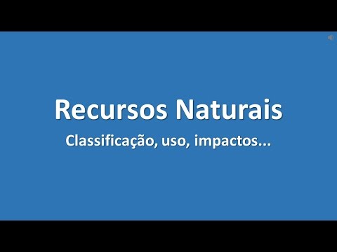 Recursos Naturais - O que são e como são classificados