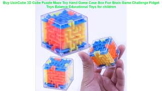 Buy UainCube 3D Cube Puzzle Maze Toy Hand Game Case Box Fun Brain Game screenshot 3