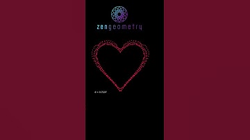 Math is stunningly beautiful! Heart Curve - Mesmerizing Dot Dance No.4 #shorts