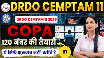 01 - DRDO Technician COPA Classes | Complete Syllabus Explained | DRDO Tech-A Preparation 2025