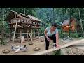 Young Girl Builds A DIY Wooden Pigeon House Deep In The Forest | Off-Grid Living