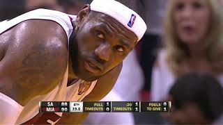 LeBron James Back To Back Championship Game 7 Highlights vs Spurs 2013 Finals    37 Pts CLUTCH HD