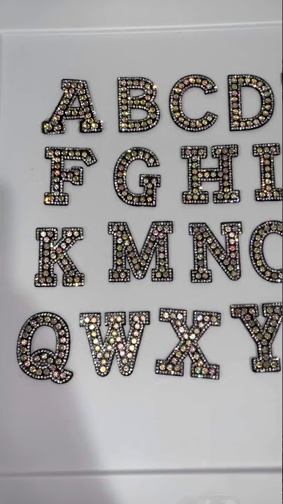 Silver Glitter & Rhinestone Letter Sticker, Hobby Lobby