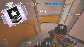 The 4-4 1v5 Overtime Matchpoint Clutch - Rainbow Six Siege