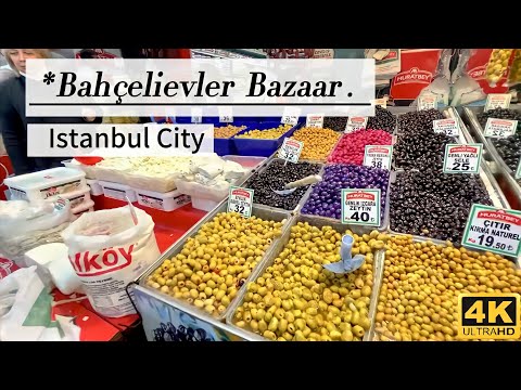 Istanbul Bazaars 2021 | Wednesday Bazaar in Bahçelievler 4K UHD 60fps