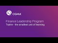 Cgma finance leadership program getting started