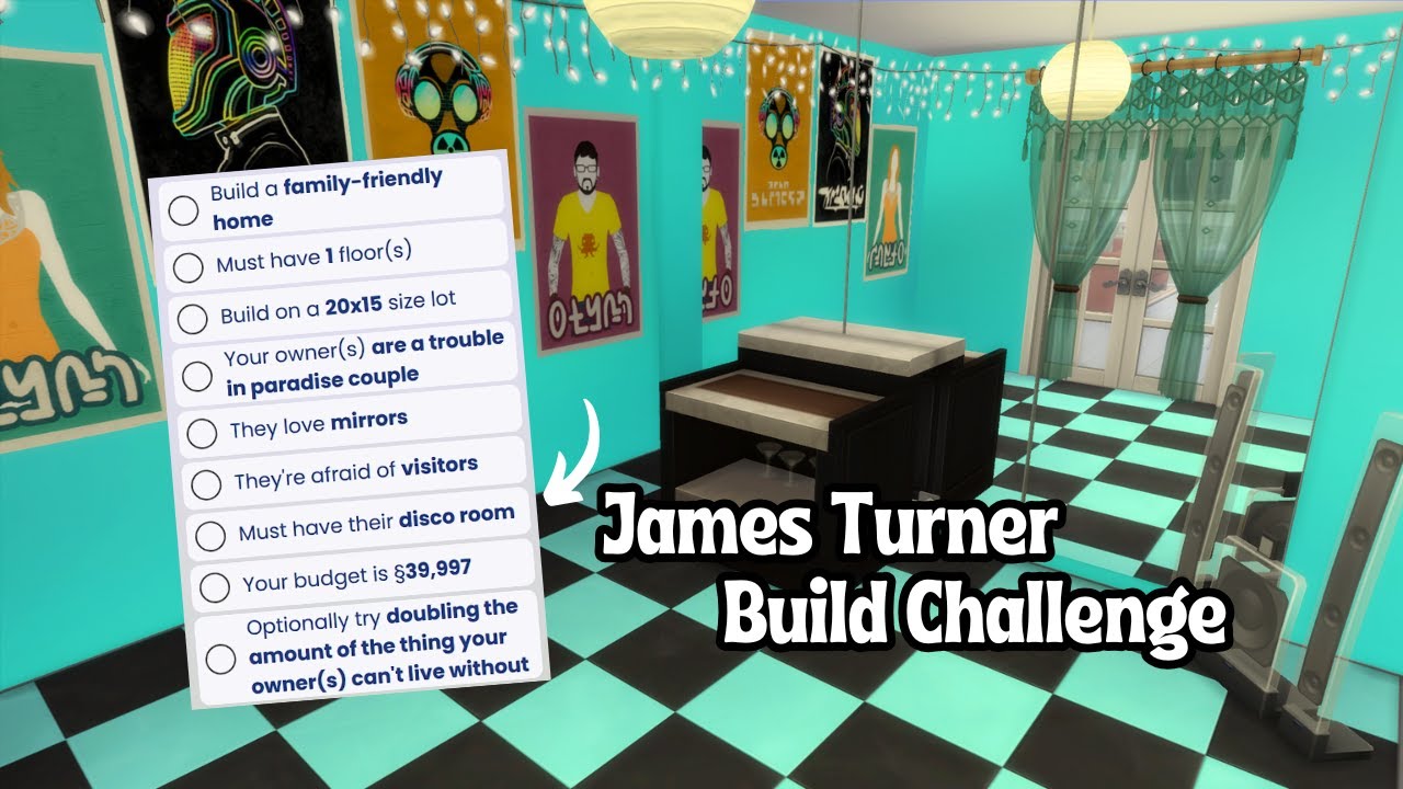 I Did the James Turner Build Challenge Generator in The Sims 4 😬 - YouTube