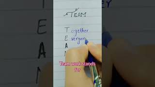 Team Work makes The Dream Work - Together we stand #shorts #ShortVideos #trending #viral #team #art