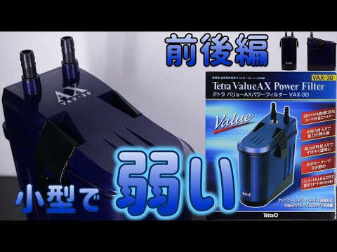 【外部式フィルター】余計なパーツが無いからフル装備でも安く買える濾過器。音が静かで横置きが可能だけど・・・スペクトラムブランズジャパンテトラVAX30【ふぶきテトラ】