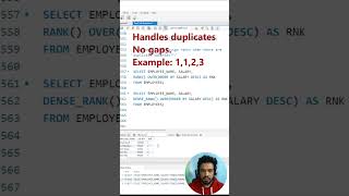 DAY 33 | RANK vs DENSE_RANK vs ROW_NUMBER — Which One Actually Works? | SQL Interview #shorts