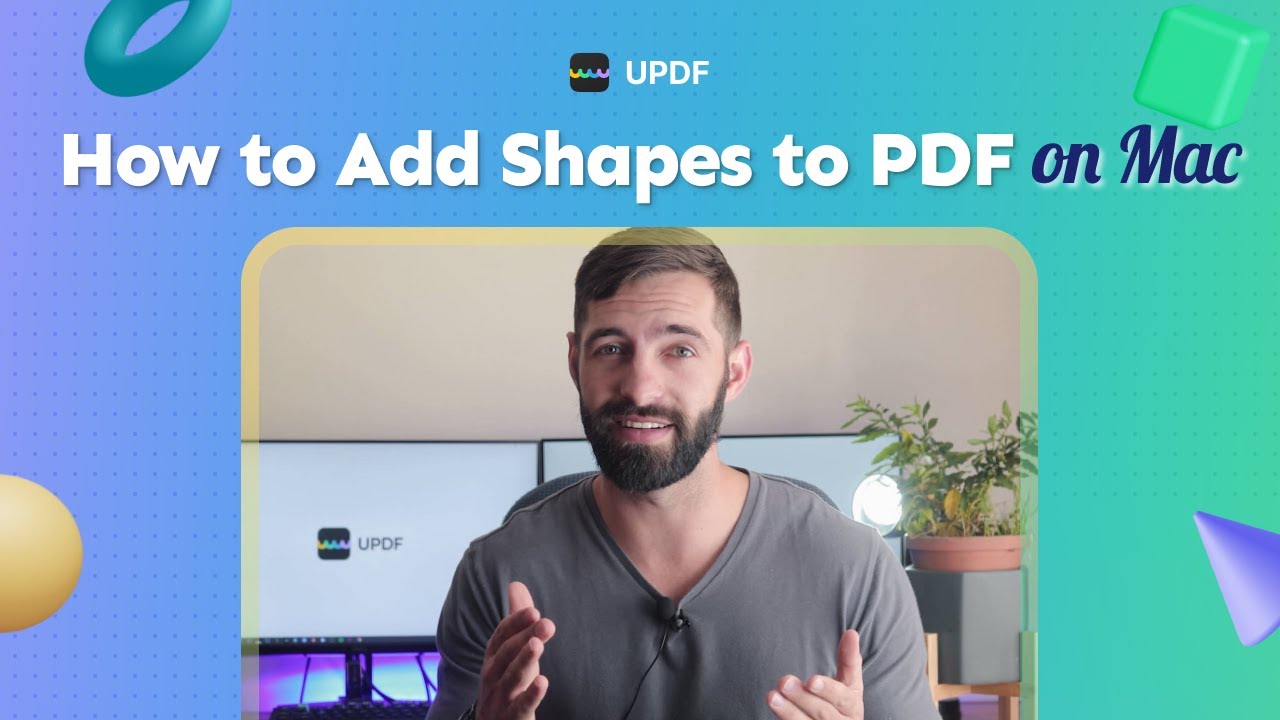 How to Add Shapes to PDF on Mac | UPDF