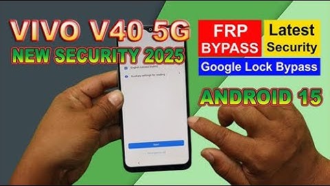 Vivo V40 5G Frp Bypass | Without Pc | Google Account Lock Unlock | Android 15 New Security 2025
