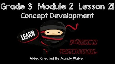Grade 3 Module 2 Lesson 21 Concept Development