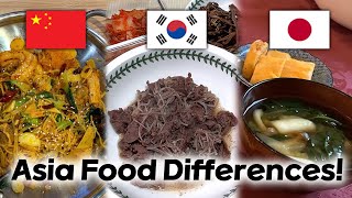 Korean, Chinese, Japanese compared their meals! (What I eat in a day)