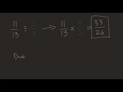 How to Divide by a Fraction - Example 1 - Silent Algebra